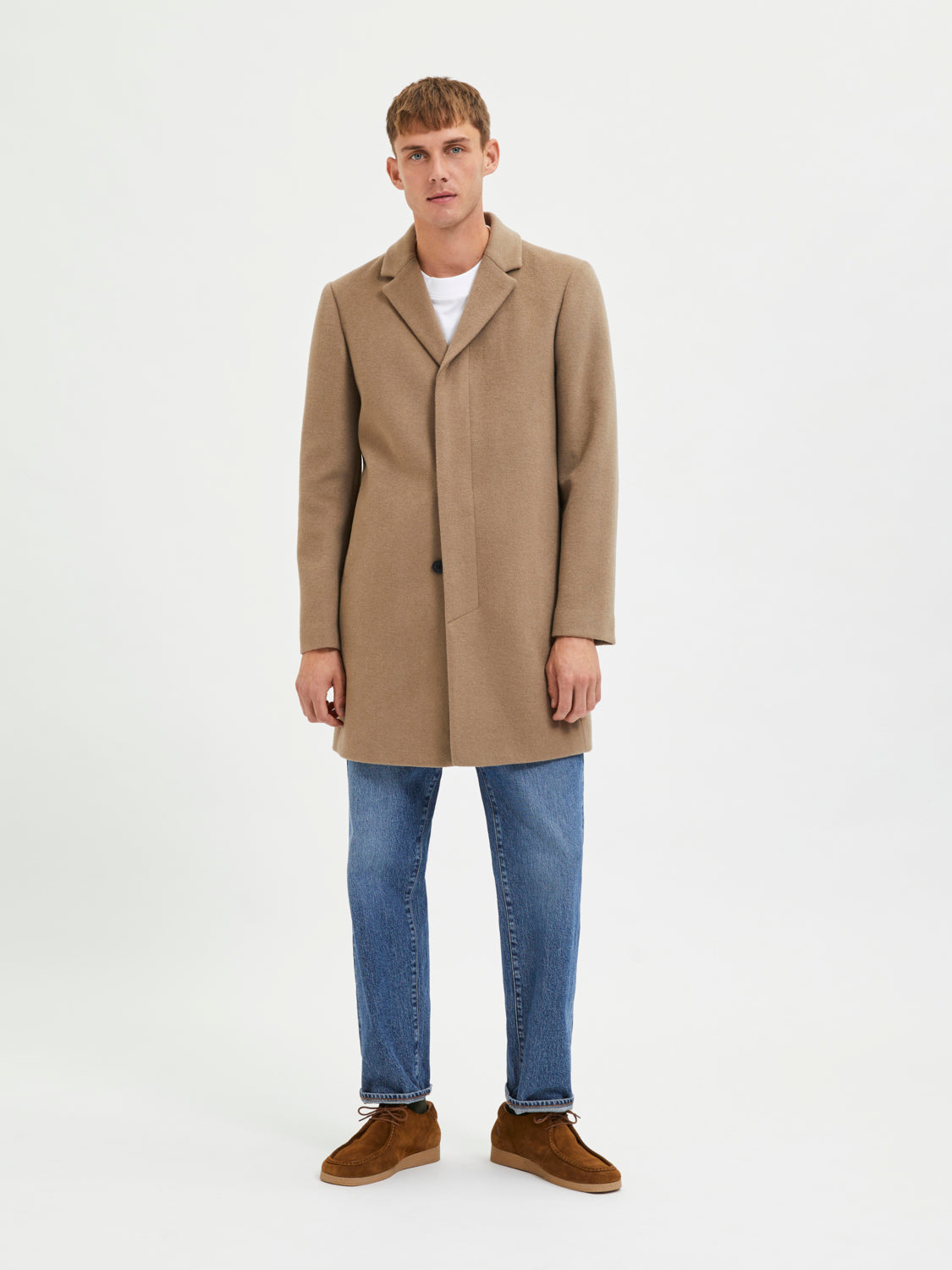 Jones Frakk - Beige/ Greige